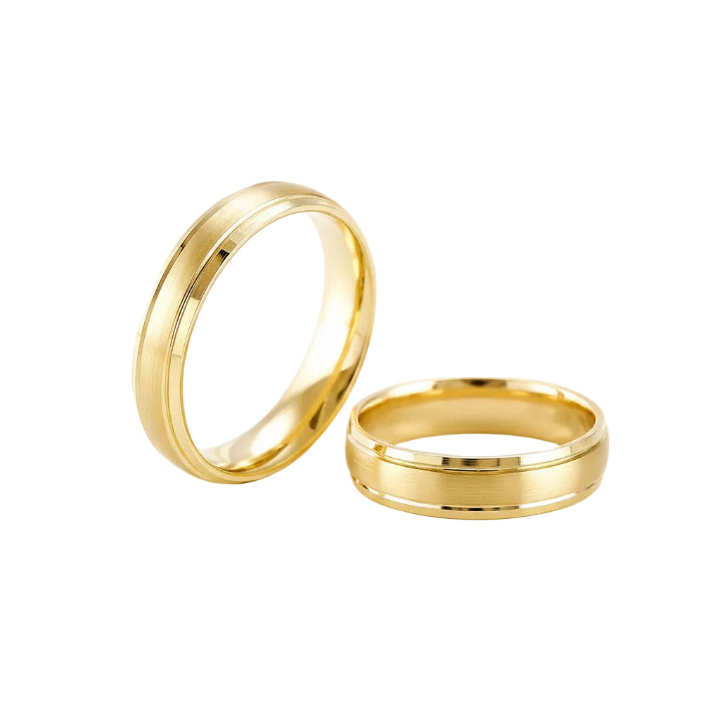 Dúo confort K4 en oro amarillo 14k 4mm