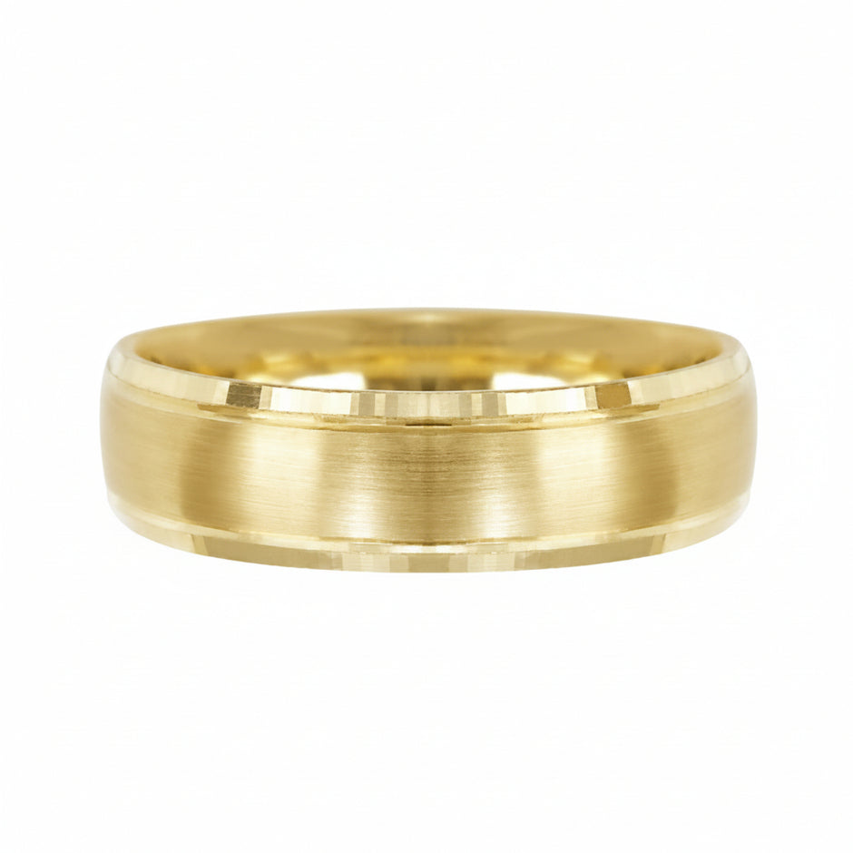 Argolla confort K en oro amarillo 14k 6mm