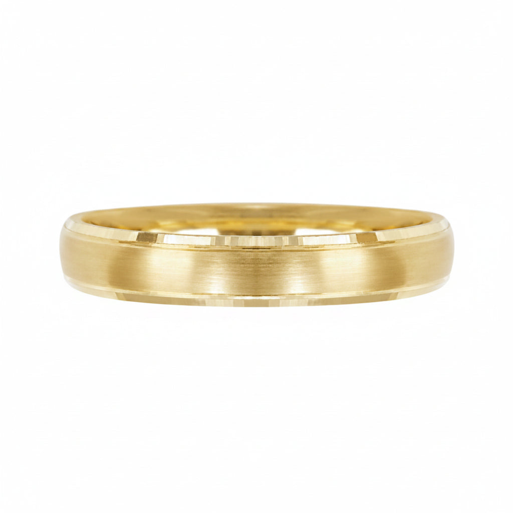 Argolla confort K4 en oro amarillo 10k 4mm