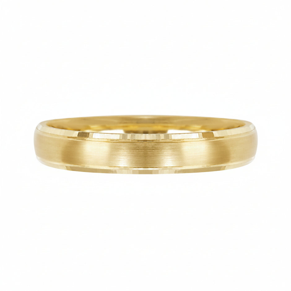 Argolla confort K4 en oro amarillo 10k 4mm