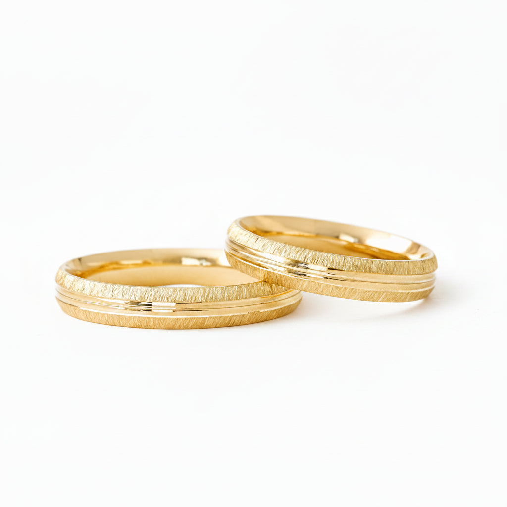 Dúo confort light M4 en oro amarillo 10k 4mm