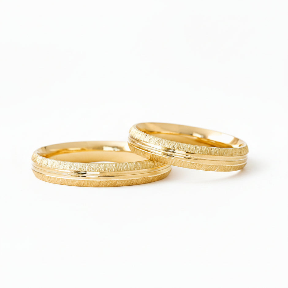 Dúo confort M4 en oro amarillo 10k 4mm