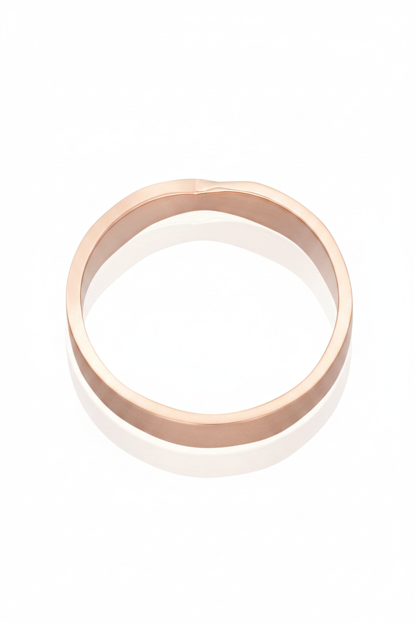 Argolla Infinite en oro rosa en 5mm